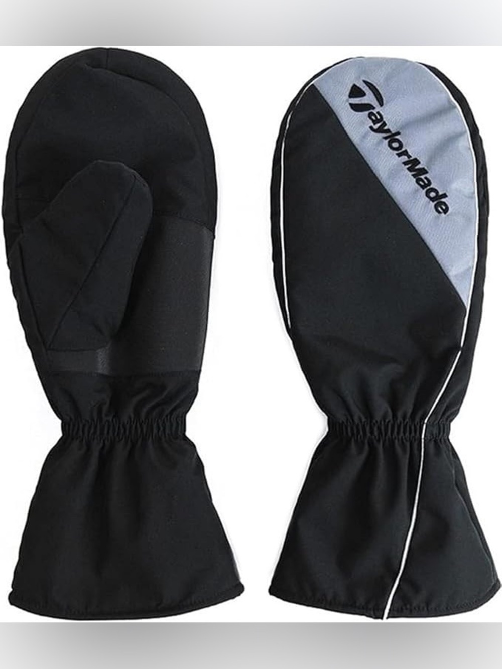 TaylorMade Golf Cart Mittens Gloves Black/Grey Water‑Resistant 3M Thinsulate EUC